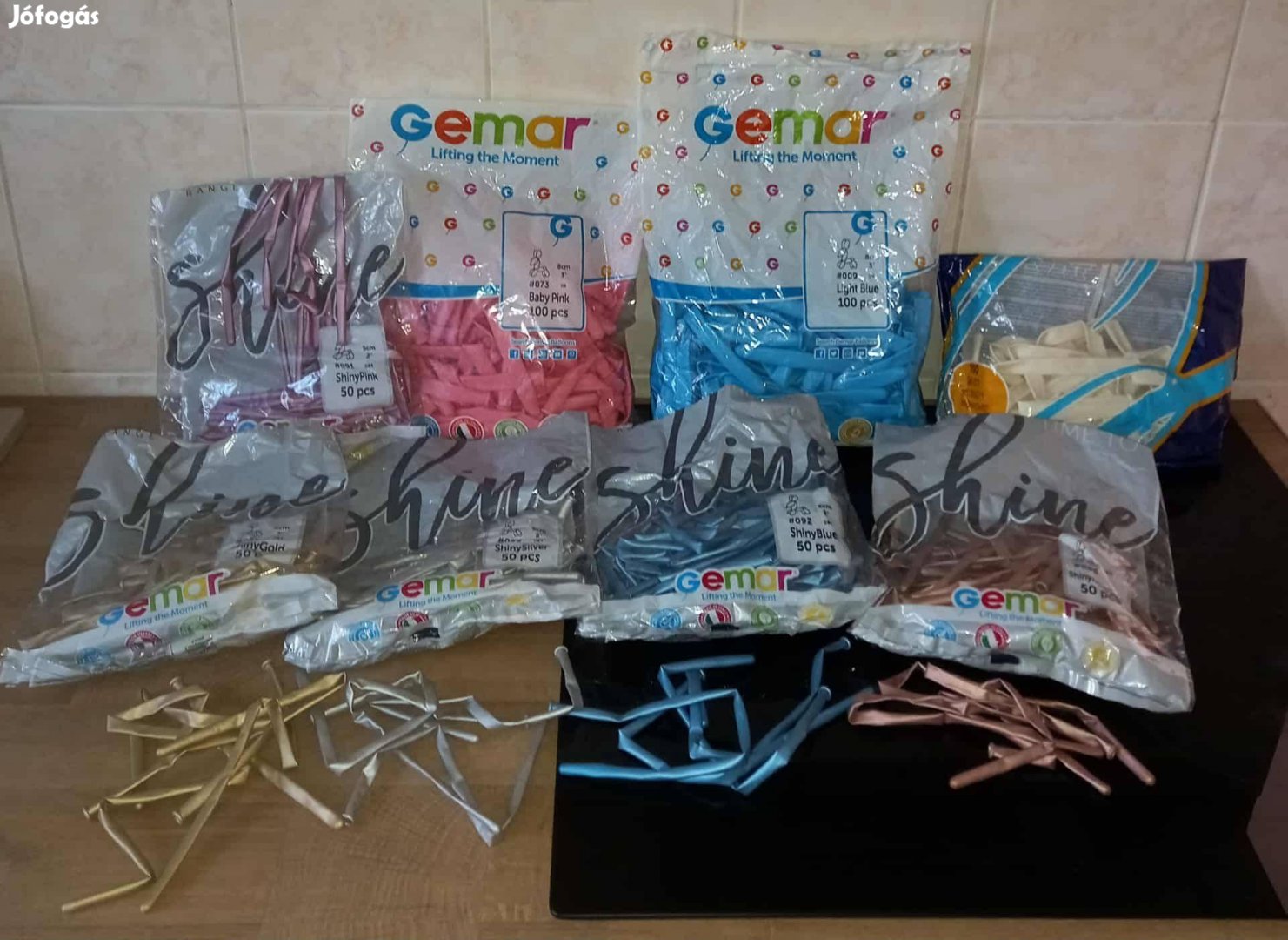 Többféle gumilufi eladómodellező,sima,metál,shiny,szív,bóbít