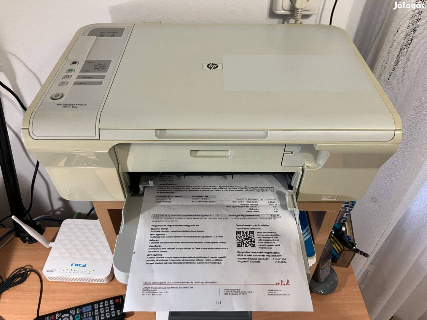 Többfunkciós, HP tintasugaras nyomtató-szkenner