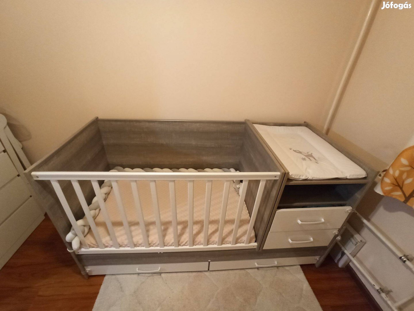 Todi Cube kombi babaágy kókuszmatrac - újszerű állapot