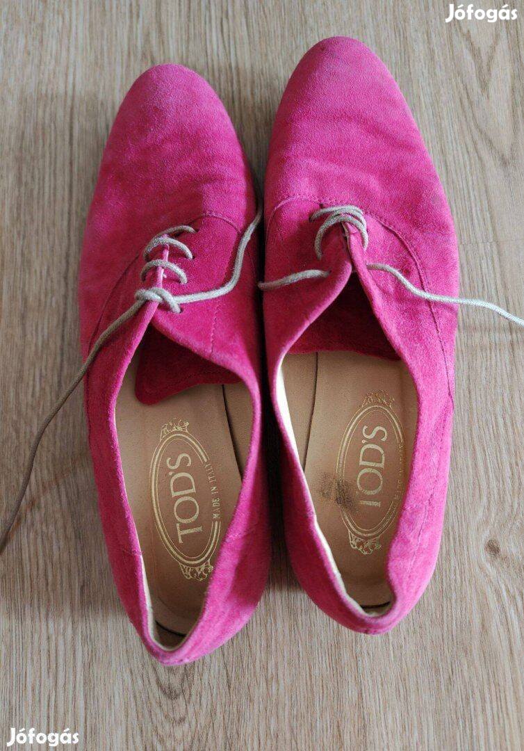 Tods 600 euros pink női bőr cipő