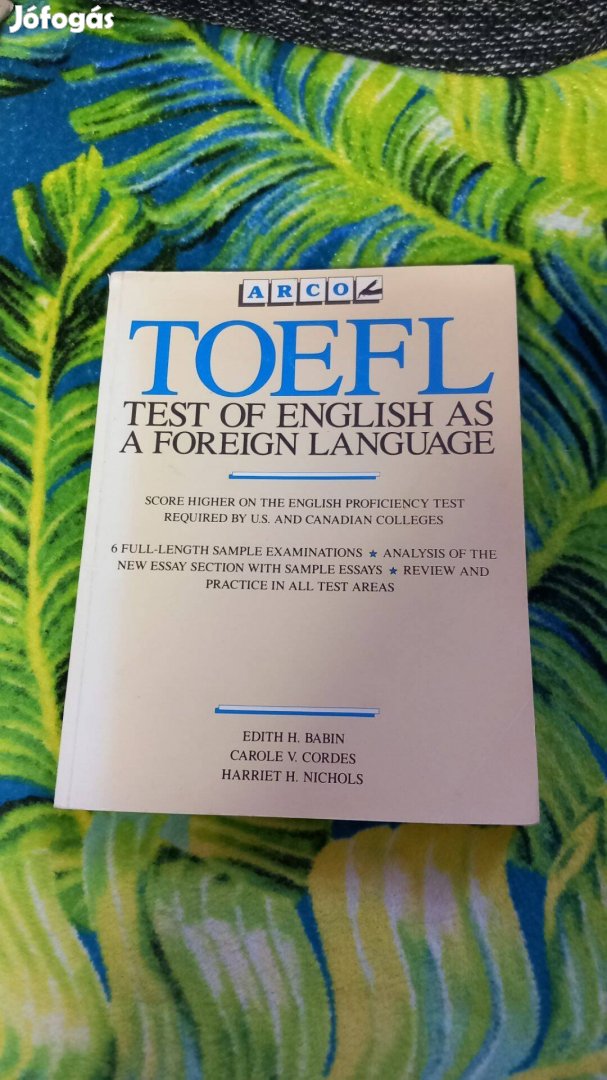 Toefl test of English as a foreign language