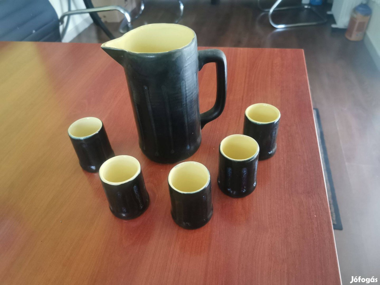 Tófej T33 kerámia retro boros készlet