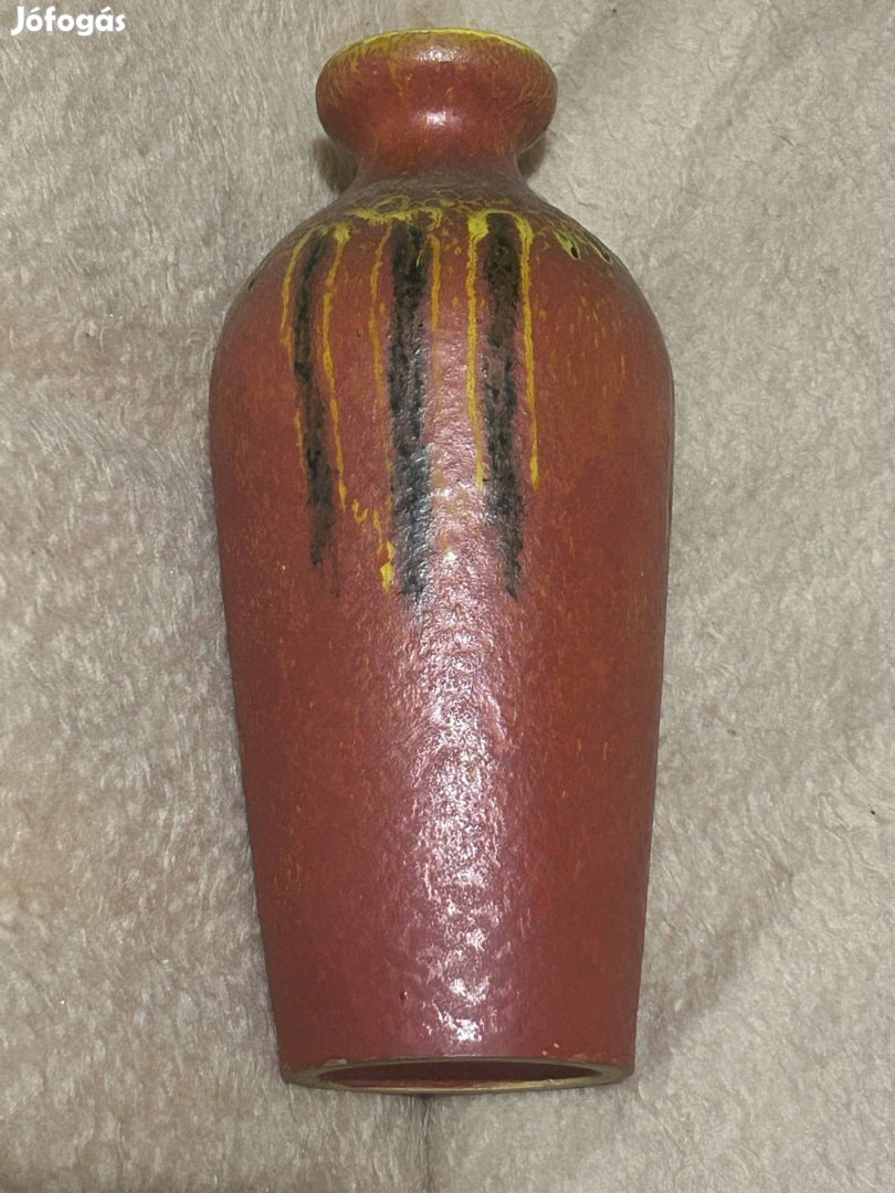 Tófej kerámia váza