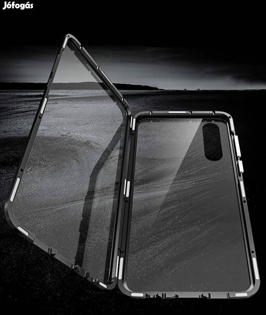 Tok Huawei P30 Pro Mágneses 360° elől hátul üveg tok fekete