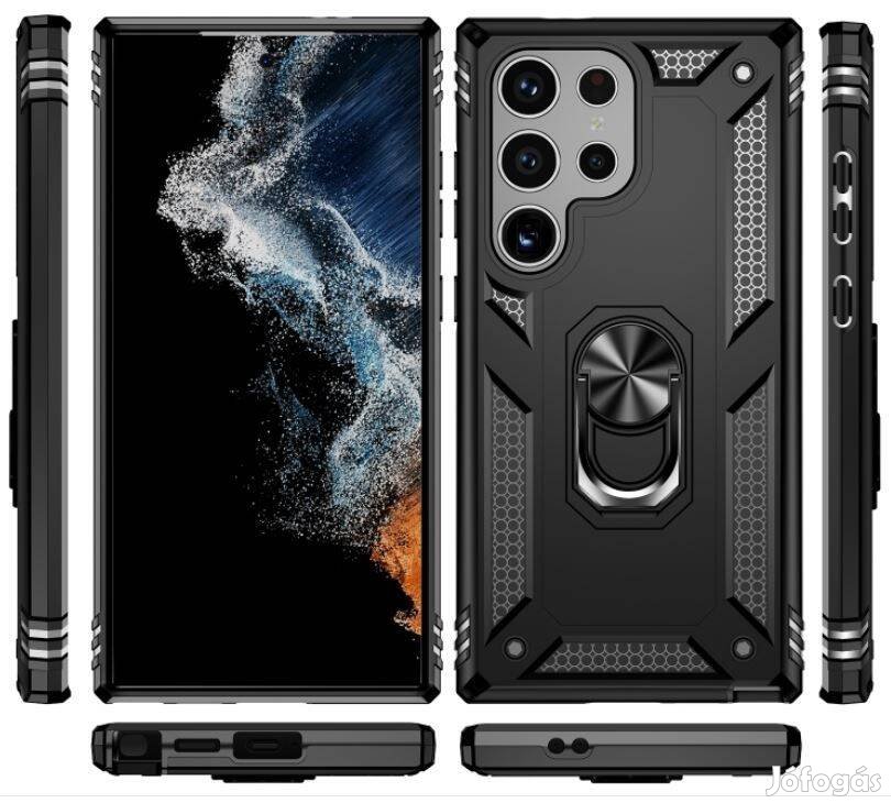 Tok Samsung Galaxy S24 Ultra ütésálló kitámasztható Shockproof tok Tpu