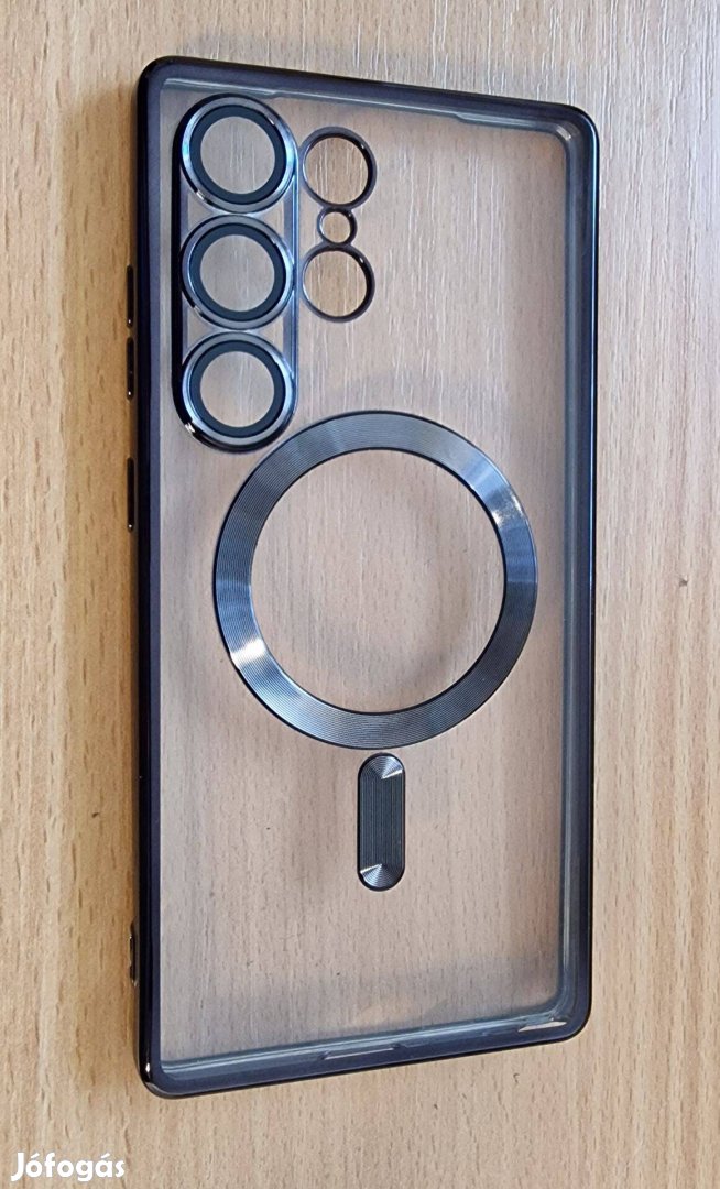 Tok Samsung Galaxy S25 Ultra luxus átlátszó tok objektívvédelem