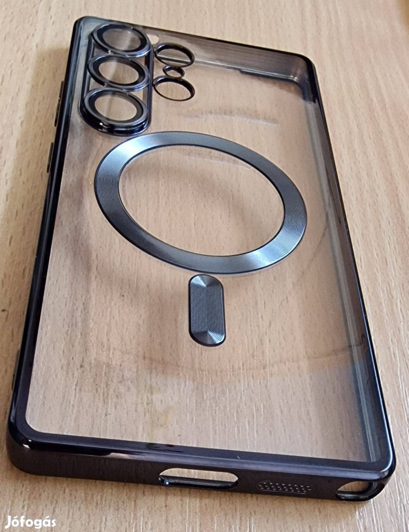 Tok Samsung S24 Ultra luxus átlátszó tok objektívvédelemmel