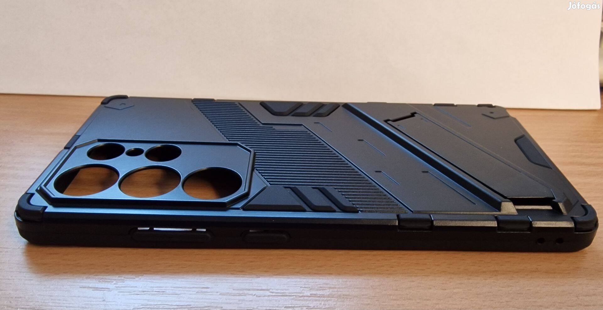 Tok, Samsung Galaxy S25 Ultra ütésálló kitámasztható Punk Armor tok