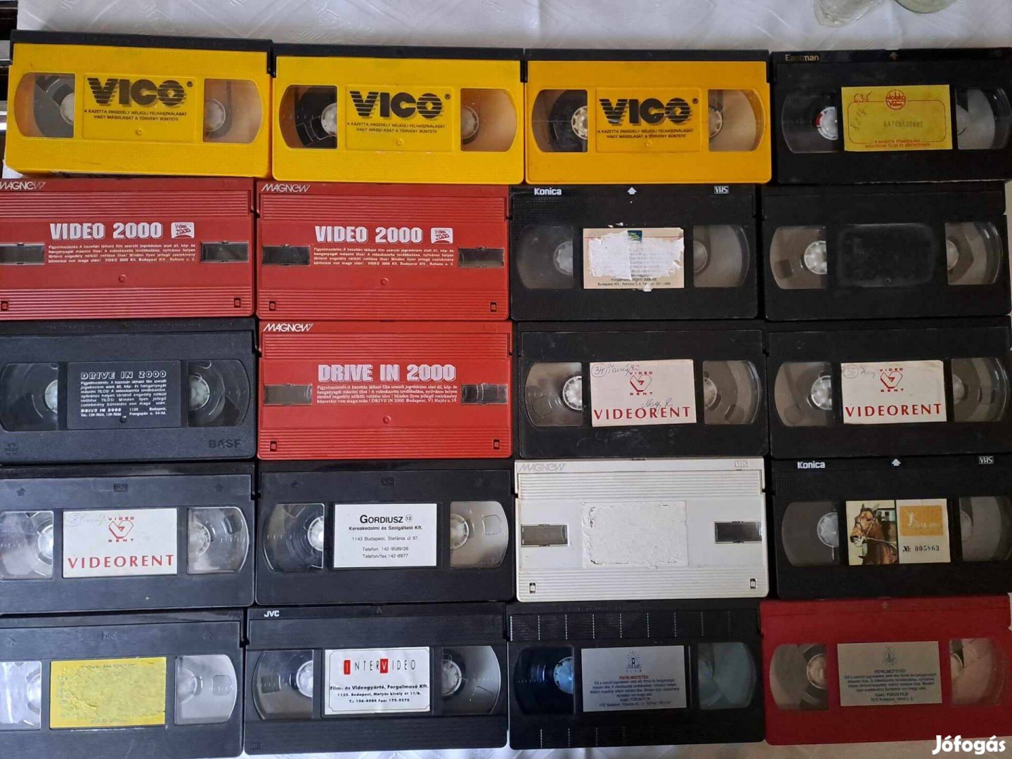 Tok és borító nélküli VHS-ek: Vico, Drive In,, Video 2000