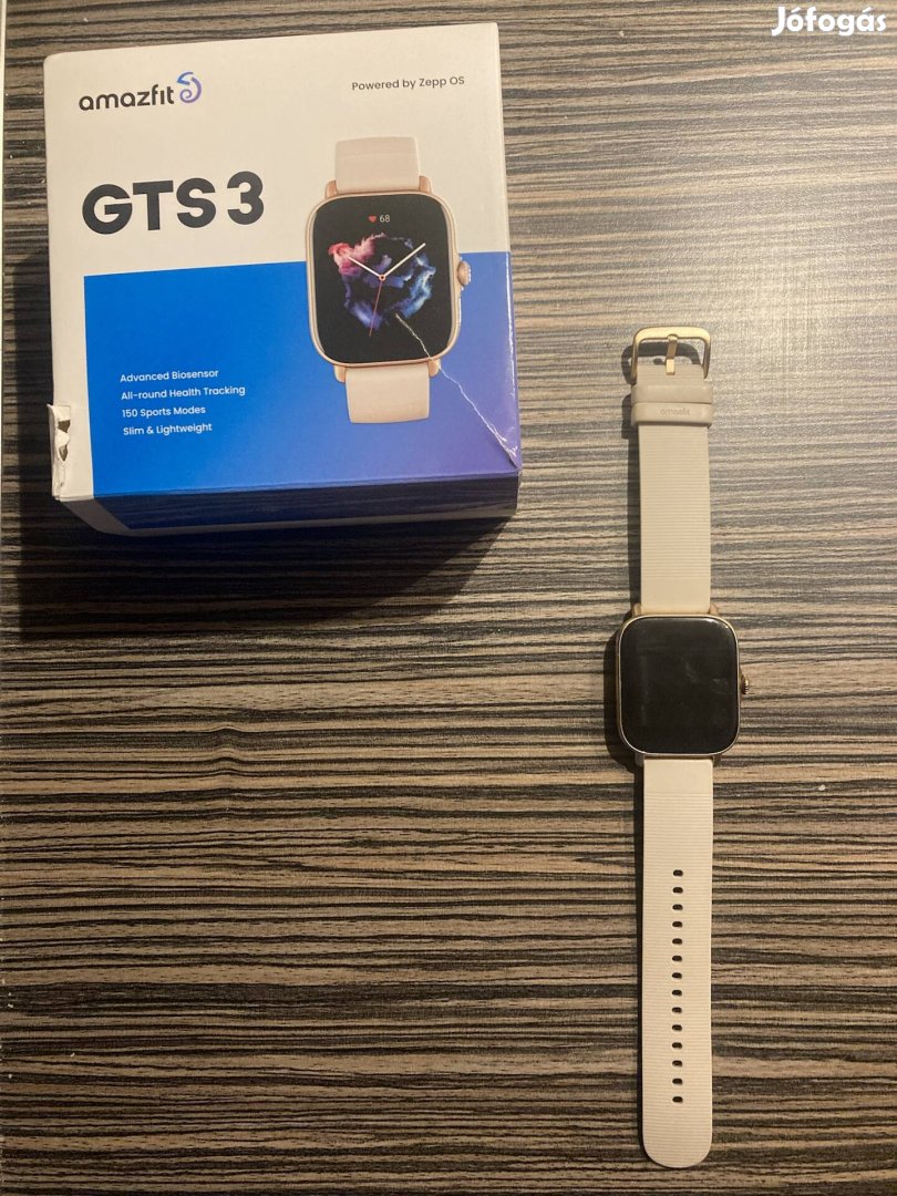 Tökéletes állapotú Amazfit GTS3 okosóra fehér színben eladó!