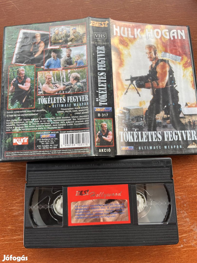 Tökéletes fegyver vhs kazetta