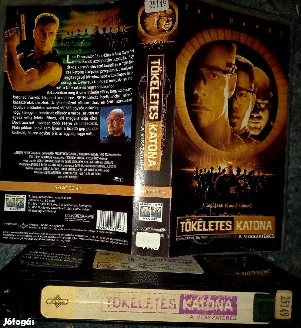 Tökéletes katona - A visszatérés - akció vhs- Van Damme