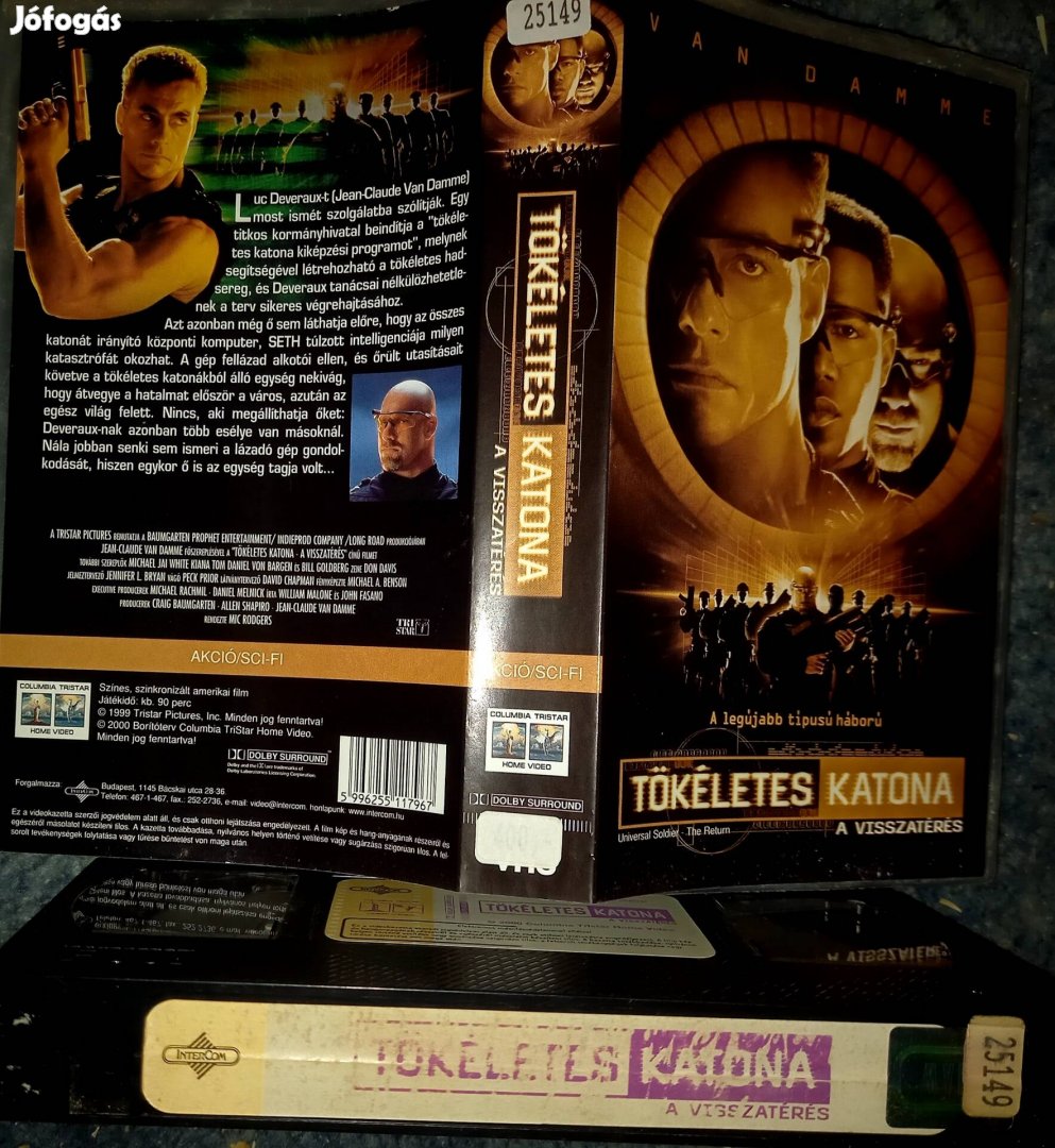 Tökéletes katona - A visszatérés - akció vhs - Jean Claude van Damme