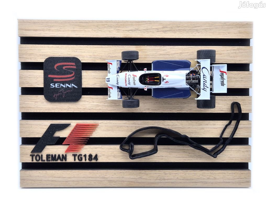 Toleman Hart TG184 F1 #19 (1984) - Ayrton Senna - dísztáblán - dísztá