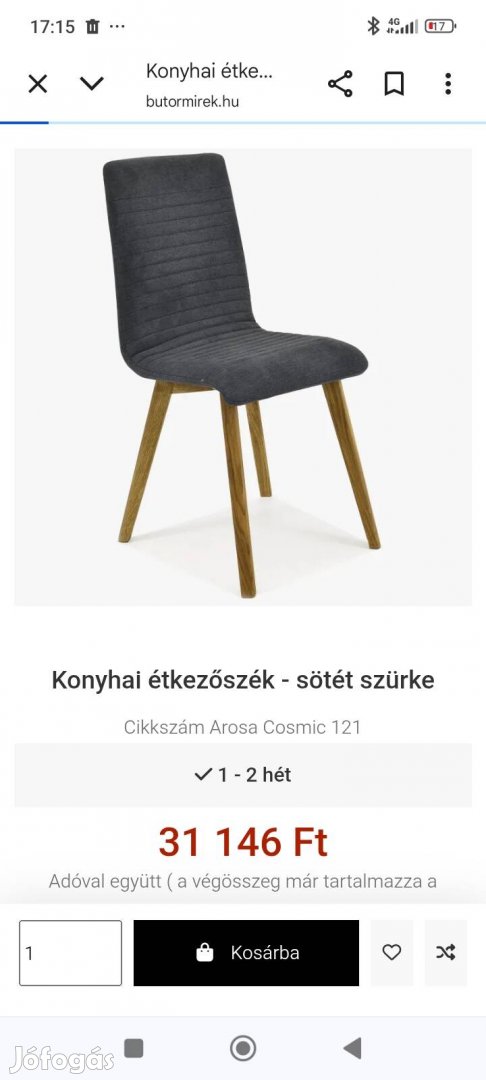 Tölgy étkező garnitúra 