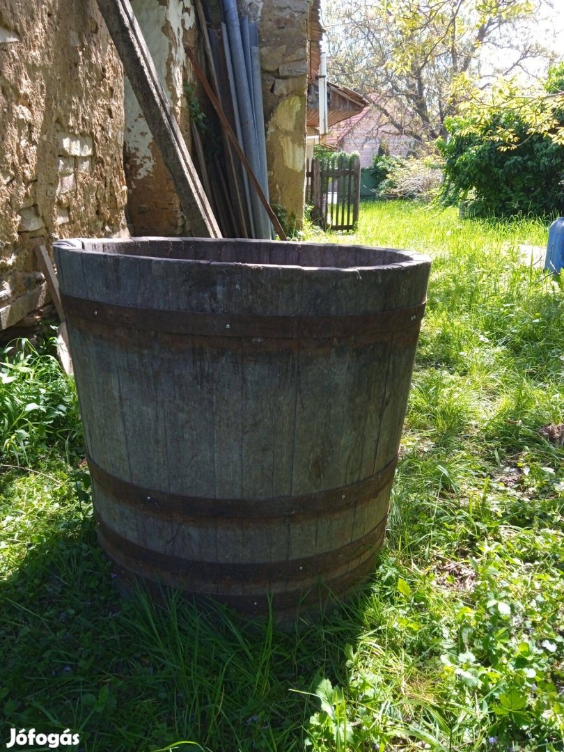 Tölgyfa szüretelő kád kaspó