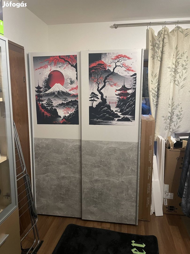 Tolóajtós ruha szekrény eladó