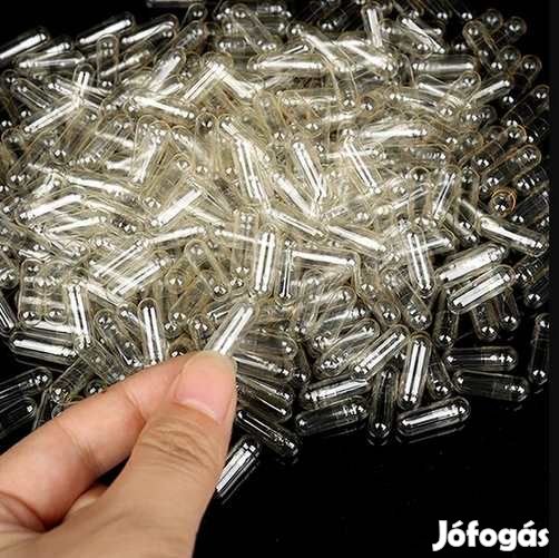 Tölthető Vegán HPMC Kapszula 100db 0-ás méret  (5286)