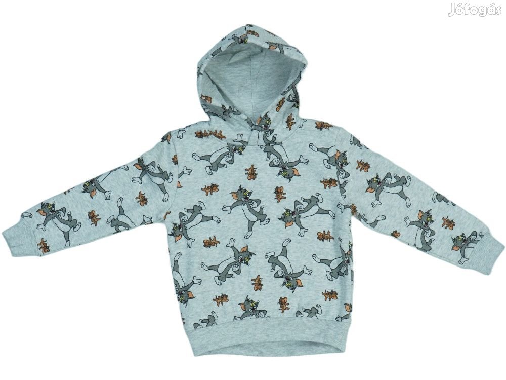 Tom&Jerry Új (címkés) Fiú Kapucnis pulóver (Méret: 110)