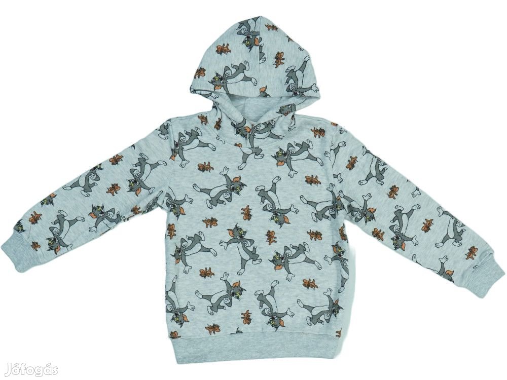 Tom&Jerry Új (címkés) Fiú Kapucnis pulóver (Méret: 122)