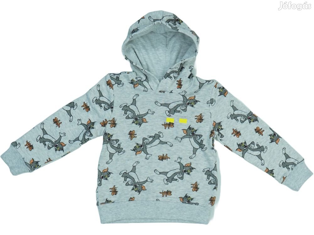 Tom&Jerry Új (hibás) Fiú Kapucnis pulóver (Méret: 110)