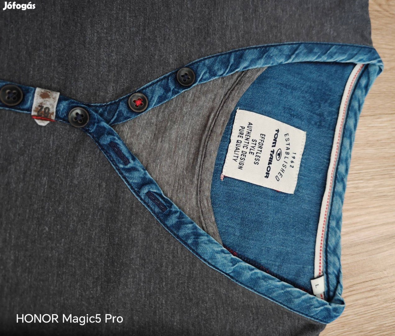 Tom Tailor vékony férfi pamutfelső L