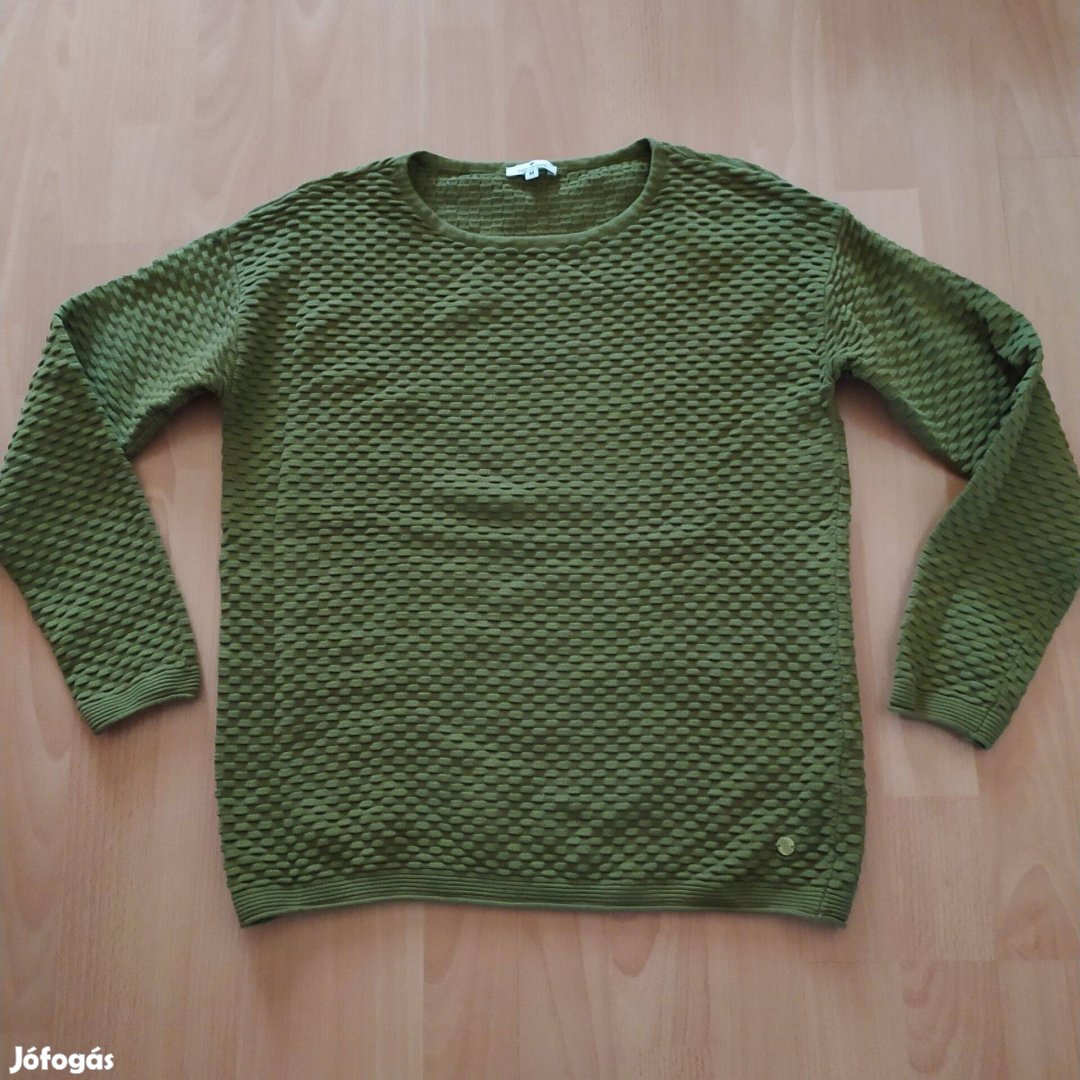 Tom Tailor zöld női kötött pulóver M