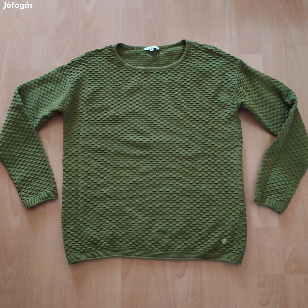 Tom Tailor zöld női kötött pulóver M