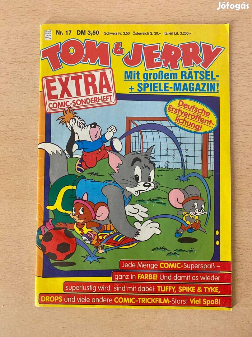 Tom & Jerry német nyelvű képregényfüzet 1992 Nr.17