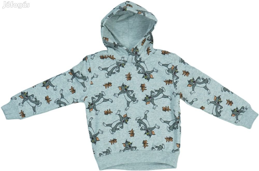 Tom&amp;Jerry Új (címkés) Fiú Kapucnis pulóver (Méret: 110)