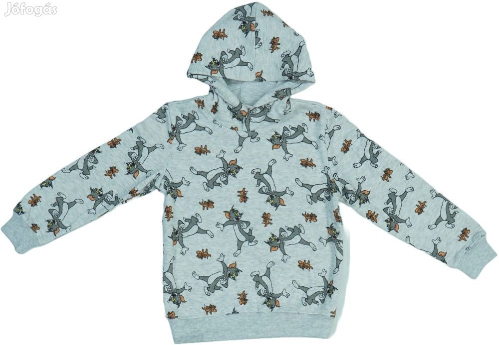Tom&amp;Jerry Új (címkés) Fiú Kapucnis pulóver (Méret: 122)