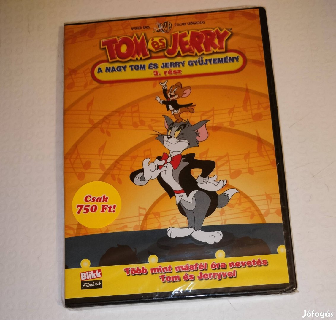 Tom és Jerry dvd 3. Rész bontatlan 