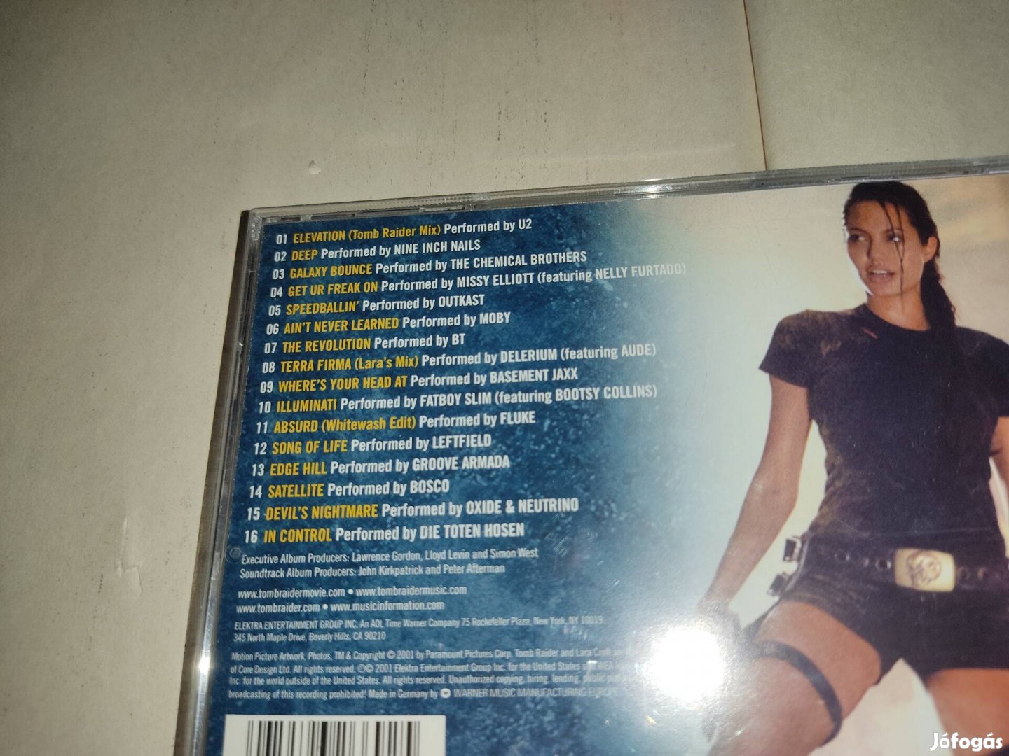 Tomb Raider Soundtrack CD 2001 Groove Armada Moby U2 Fluke