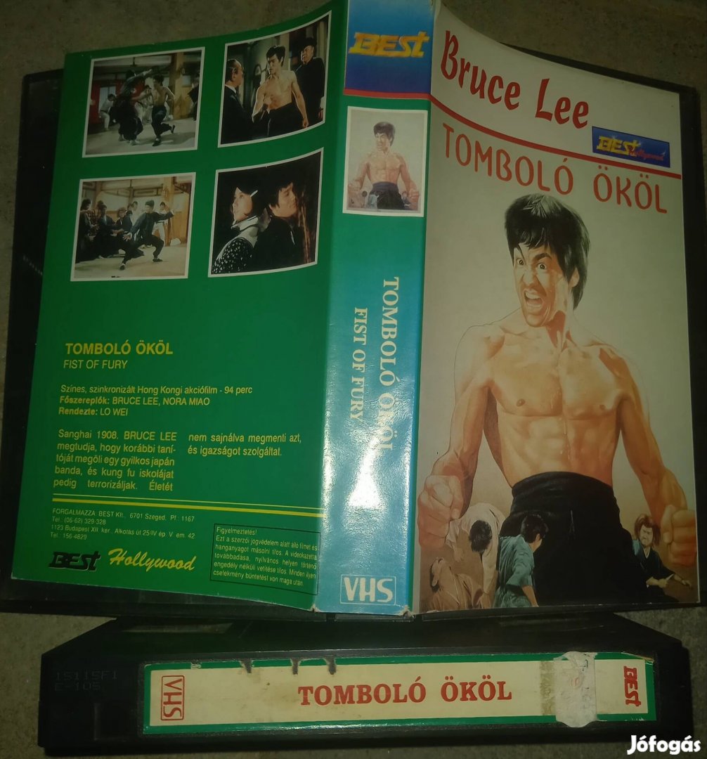 Tomboló ököl - akció vhs - Bruce Lee