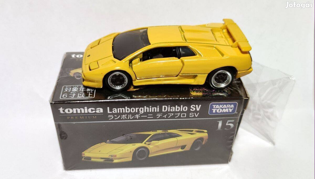 Tomica Premium No.15 Lamborghini Diablo SV 1:62 (2022) új