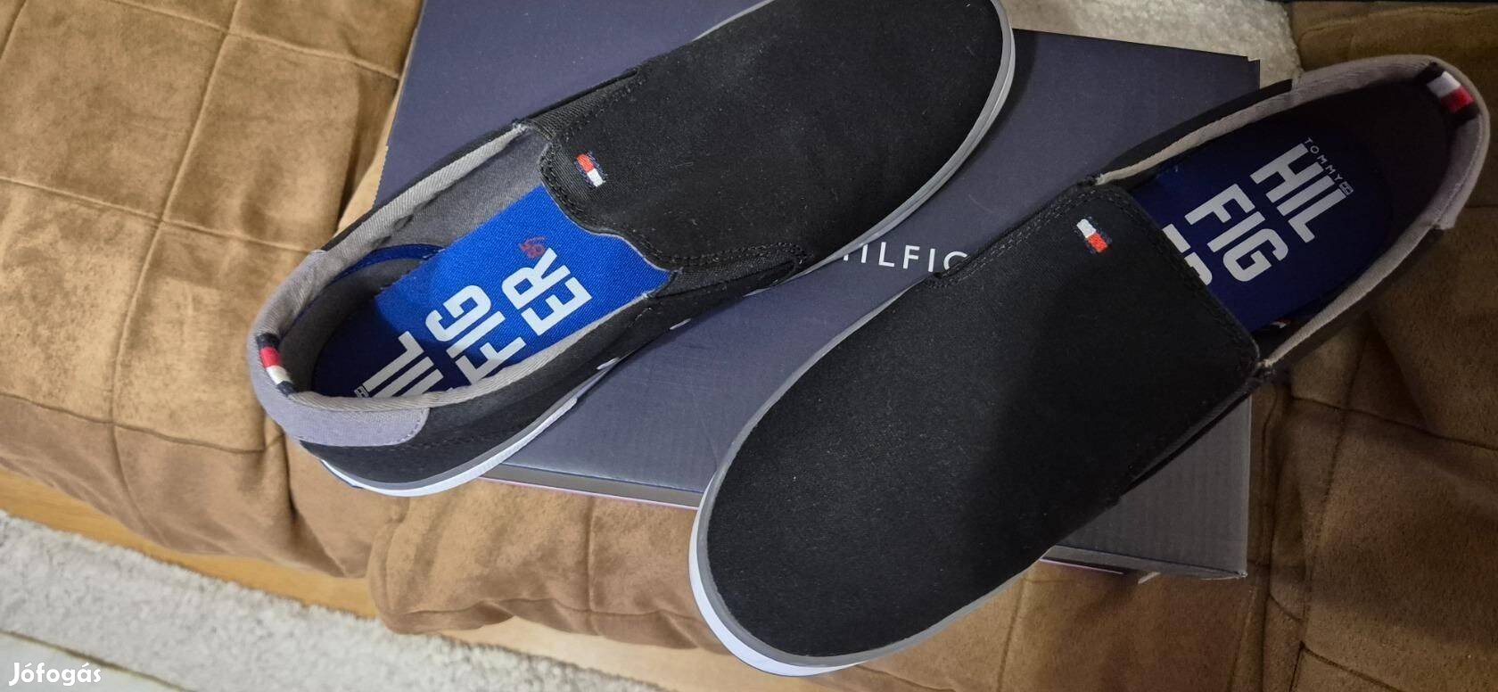 Tommy Hilfiger 40-es méretű, nyári cipő (fekete) Új!