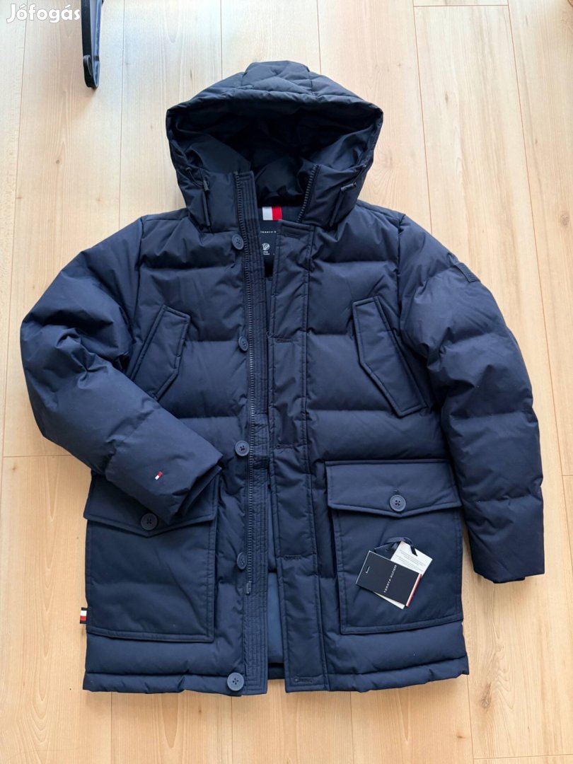 Tommy Hilfiger E Rockie Parka S M férfi télikabát szinte Új