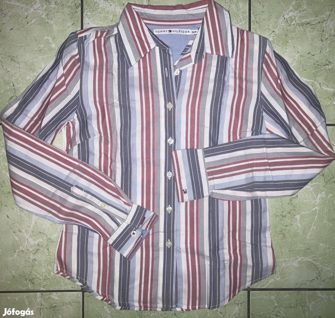 Tommy Hilfiger S csíkozott 100 pamut női origi hosszú ujjú