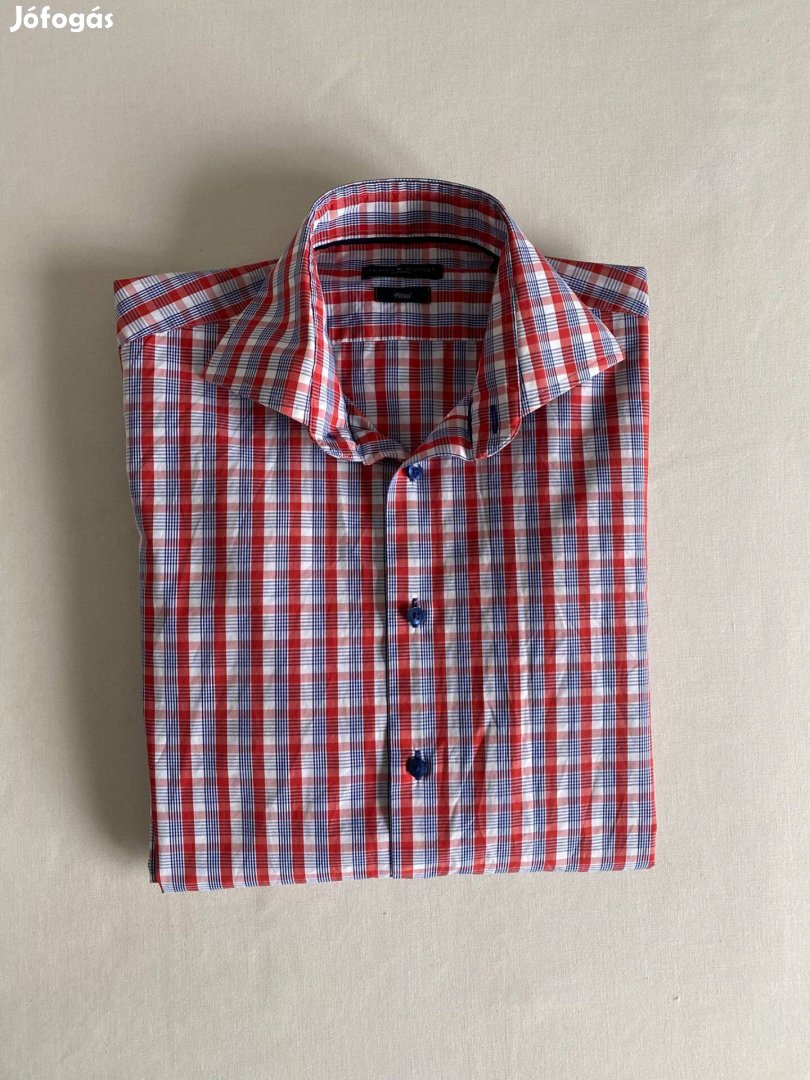 Tommy Hilfiger Tailored kockás férfi ing, 39-es