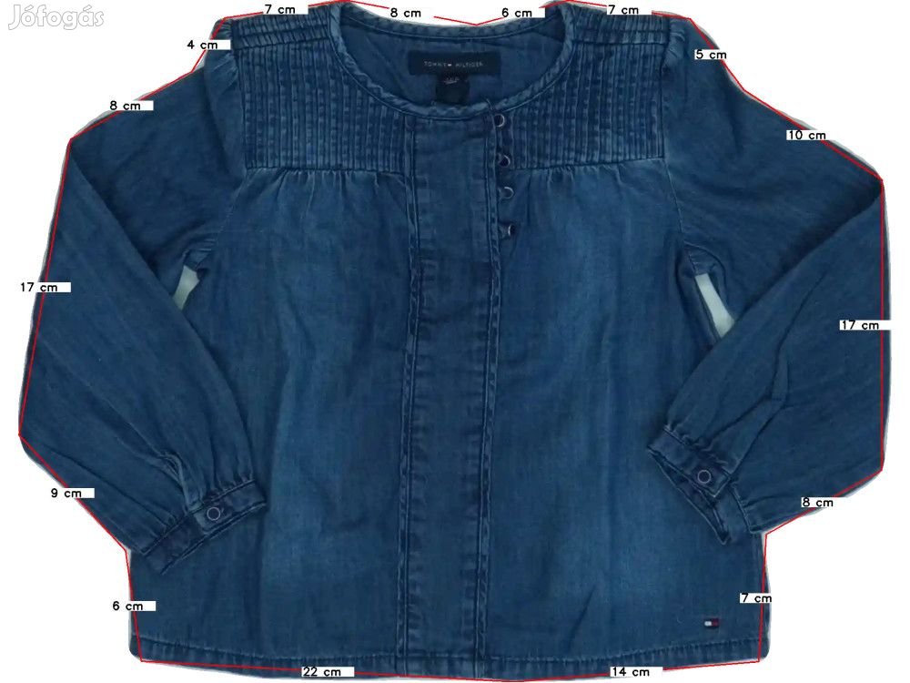 Tommy Hilfiger Új (címkés) Lány Blúz (Méret: 80)