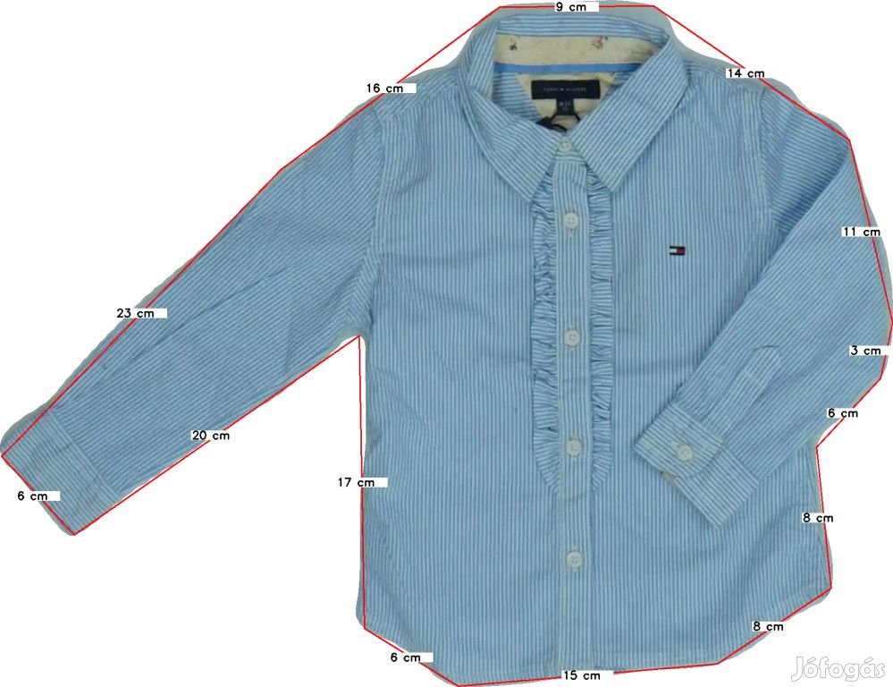 Tommy Hilfiger Új (címkés) Lány Blúz (Méret: 92)