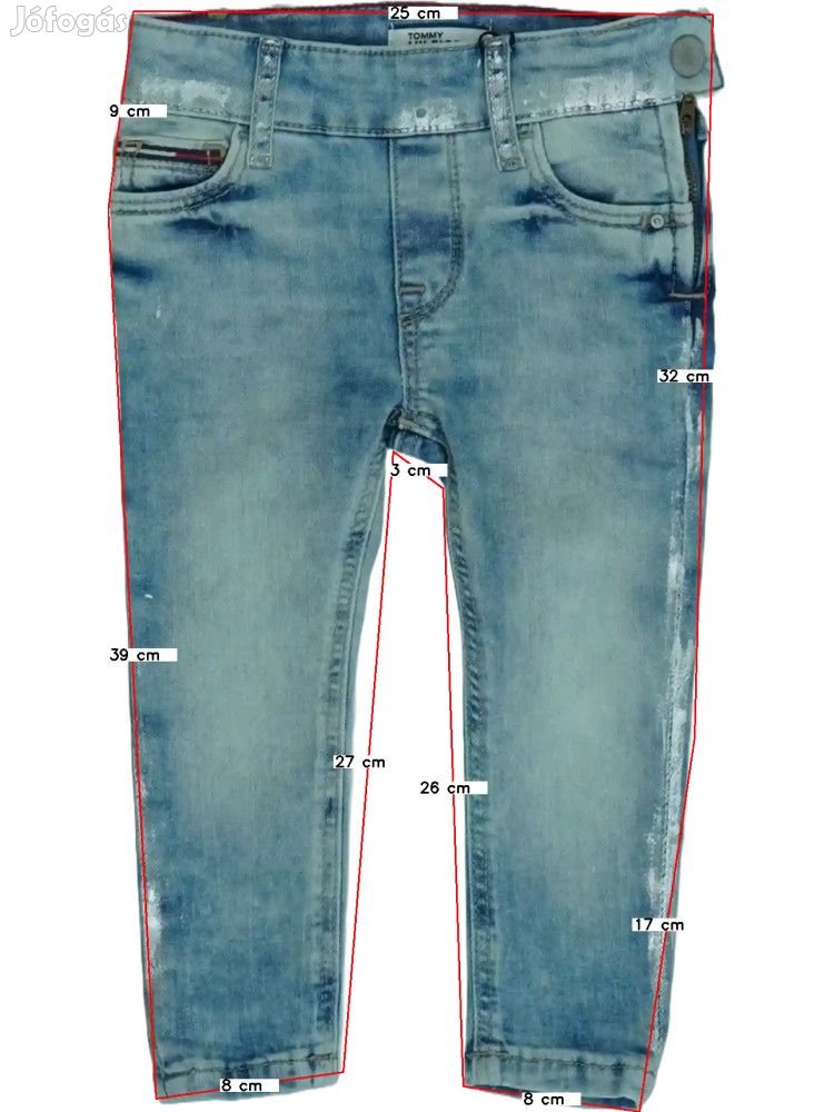 Tommy Hilfiger Új (címkés) Lány Farmernadrág (Méret: 80)