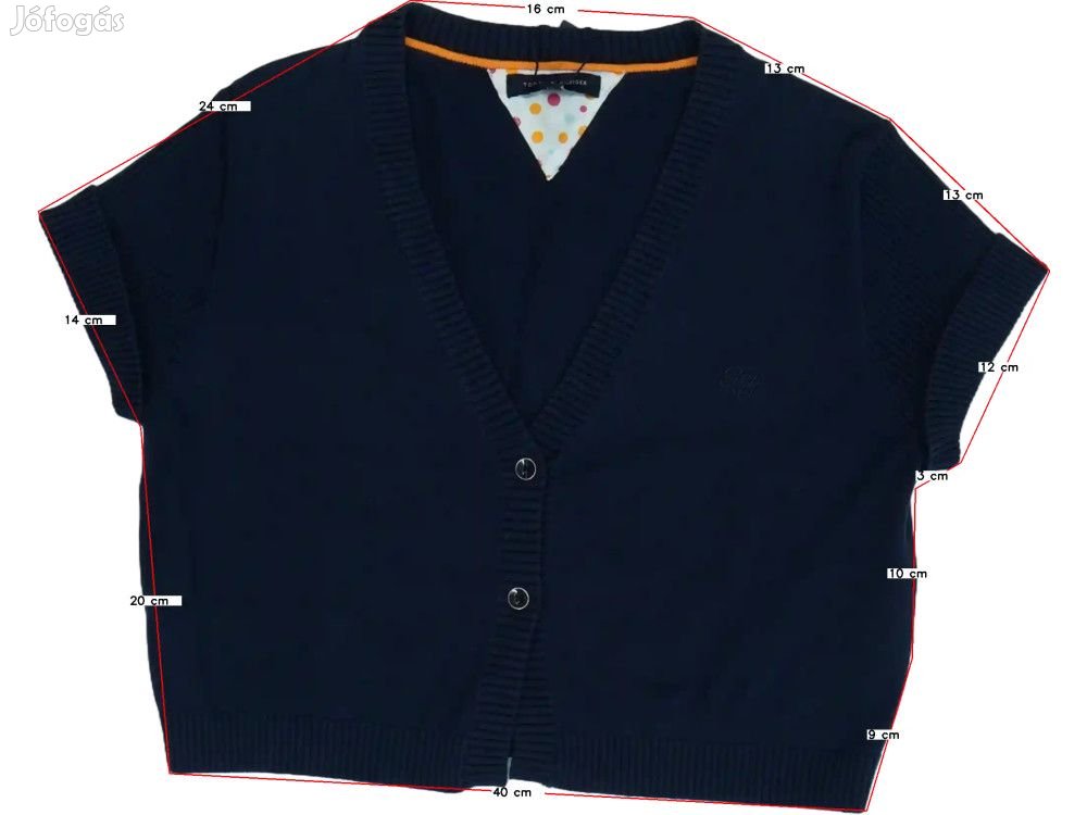 Tommy Hilfiger Új (címkés) Lány Kardigán (Méret: 128)