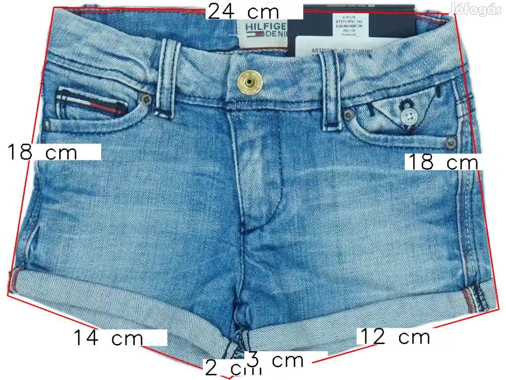 Tommy Hilfiger Új (címkés) Lány Rövidnadrág (Méret: 80)