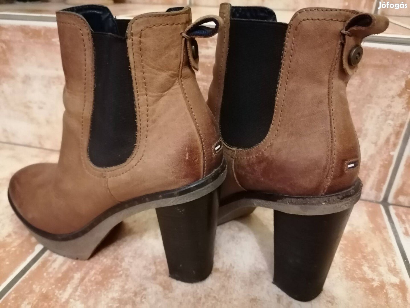 Tommy Hilfiger bőr bokacsizma