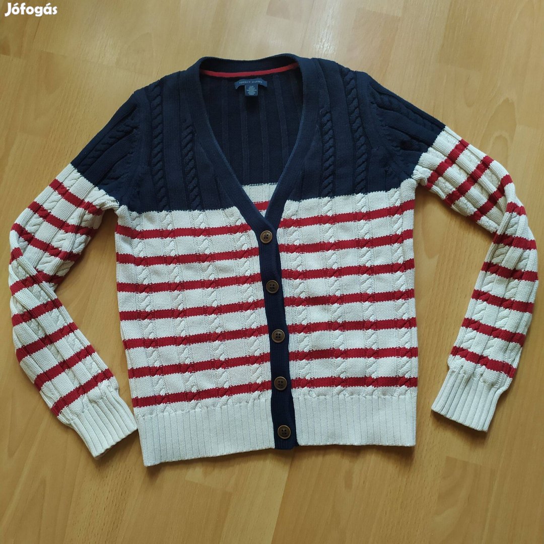 Tommy Hilfiger csíkos női kardigán S