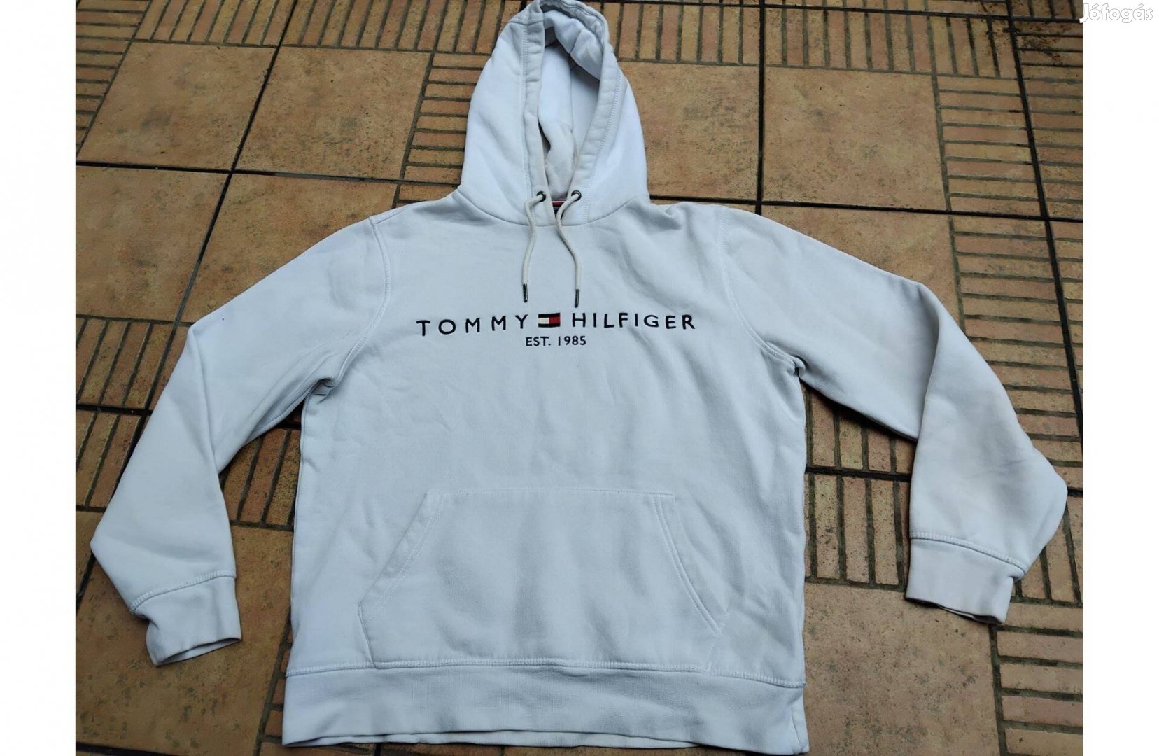 Tommy Hilfiger kapucnis pamut pulóver M