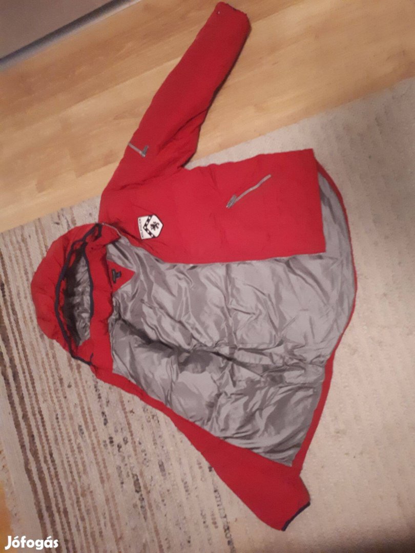 Tommy Hilfiger piros dzseki kabát S-M-es