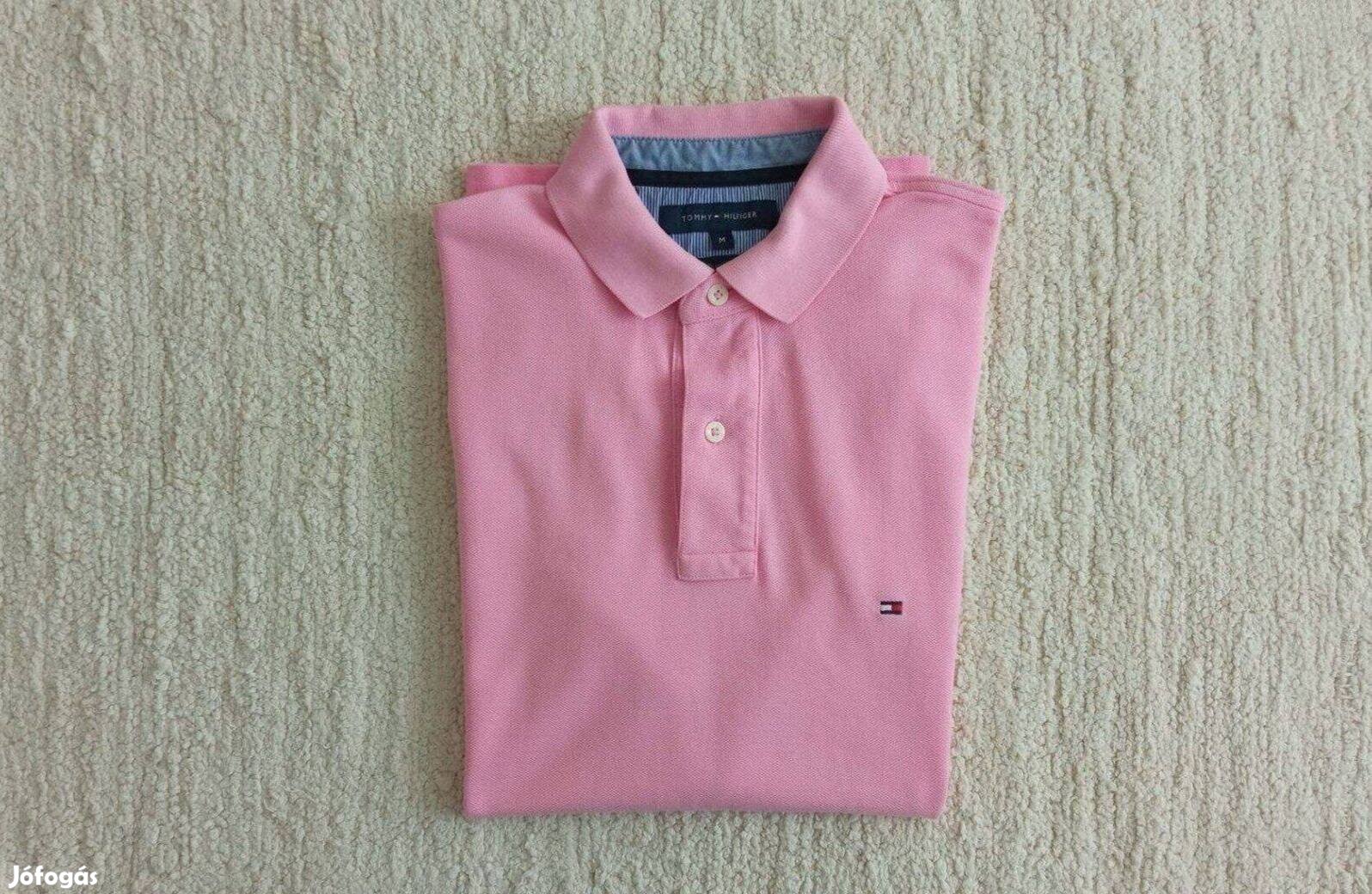Tommy Hilfiger rózsaszín galléros póló pólóing golfpóló M *3x viselt!*