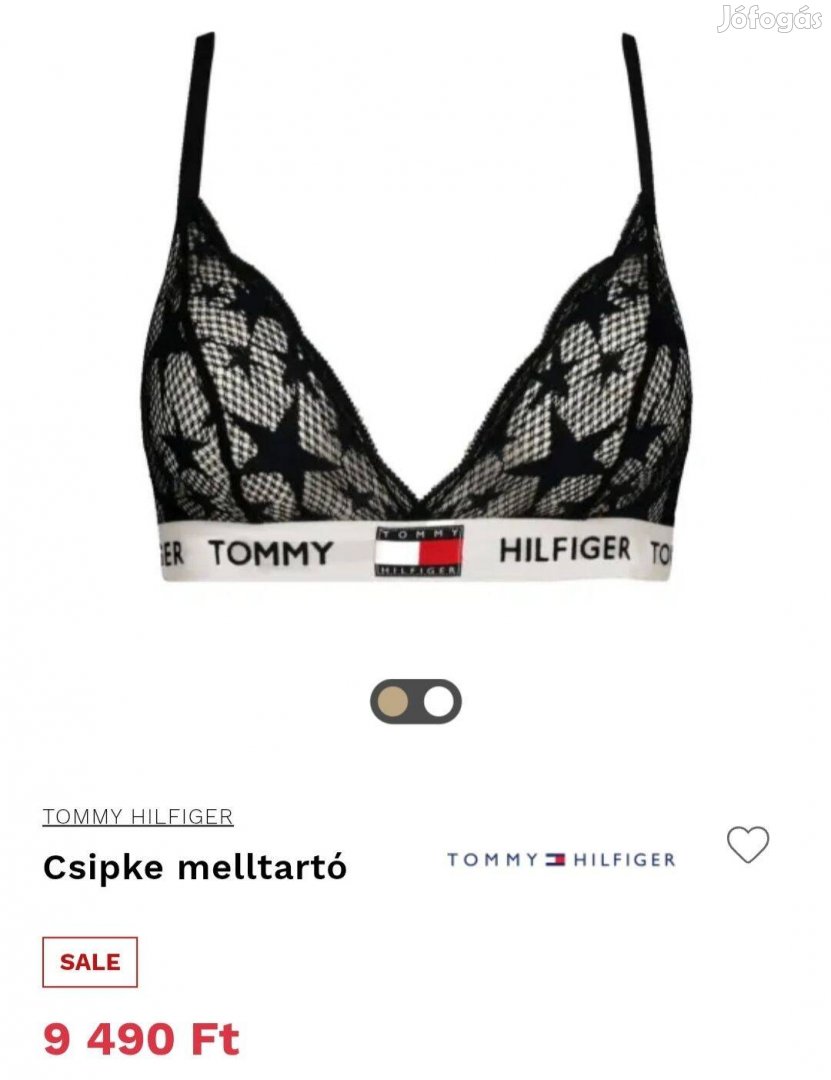 Tommy Hilfiger új M gyönyörű csipke melltartó